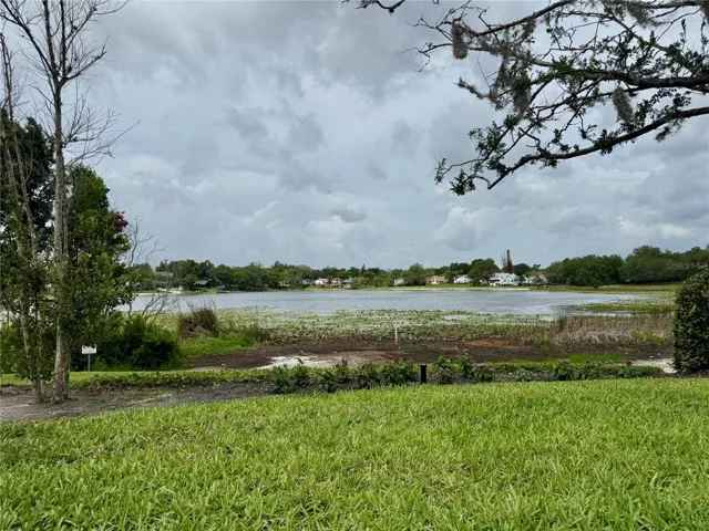lake view across street in front yard