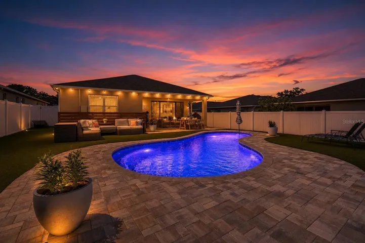 Pool Deck at Sunset