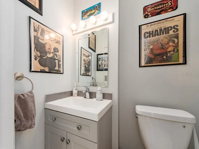 HALF BATH IN THE LAUNDRY ROOM