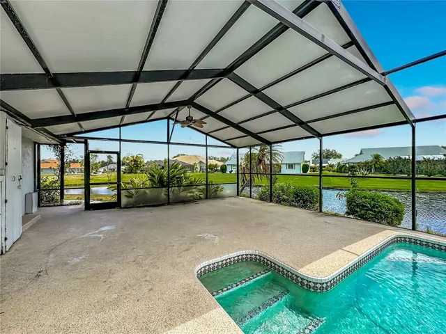 Outdoor Living and Pool Area