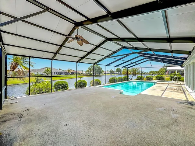 Outdoor Living and Pool Area