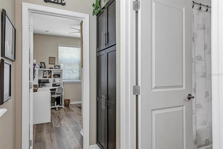 Hallway leading to bedroom 2
