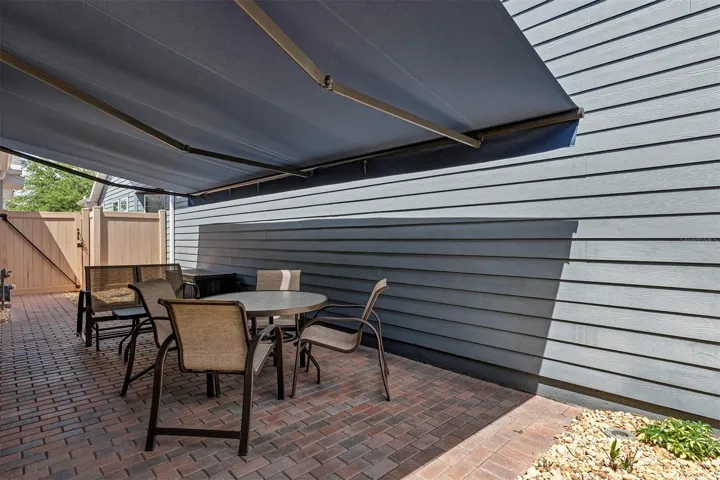 Side patio