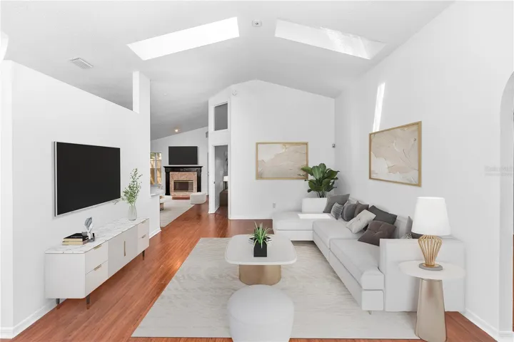 Family Room-Virtually Staged