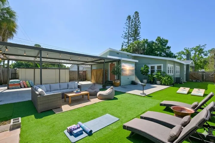 Backyard Virtually Staged