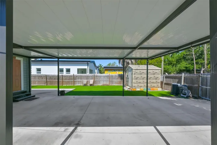 Extra Large Backyard Carport