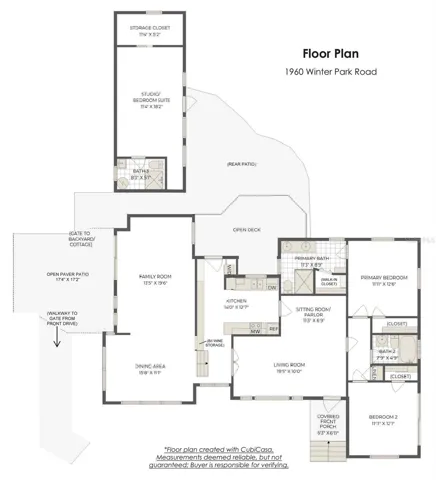 Floor plan for 1960 WPR