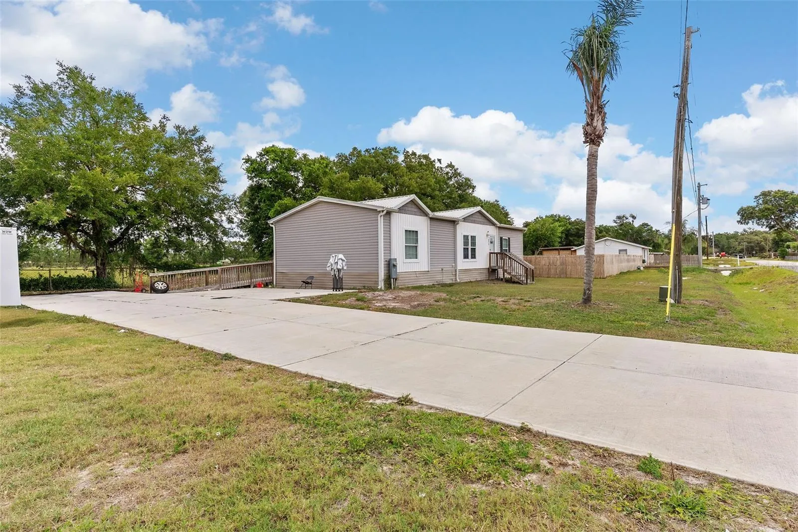 Corner lot with Driveway