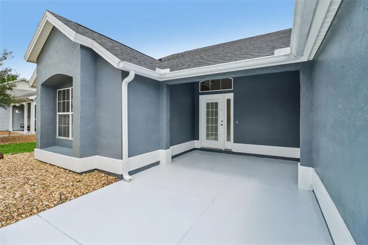 Front Paved Patio