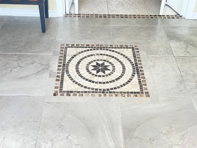Tiled inlay at Foyer