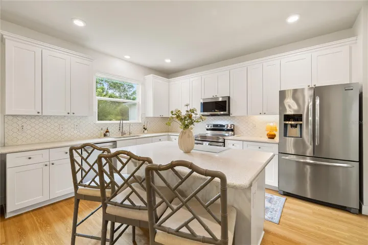 Kitchen island.