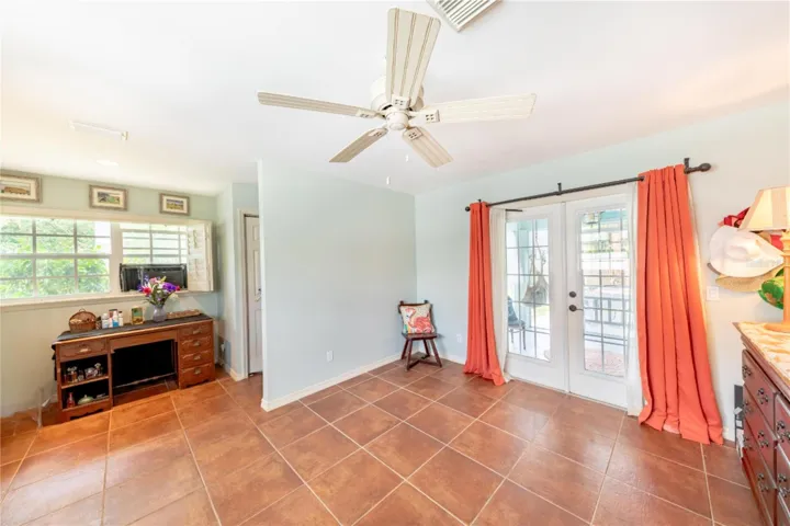 Generous size Primarywith French doors to lanai
