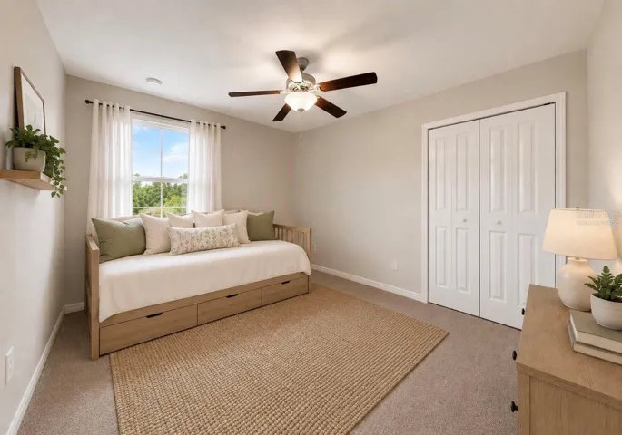 virtually staged- Bedroom 4