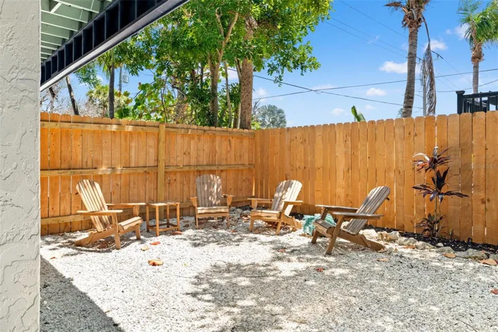 Adirondacks in side yard and add a firepit