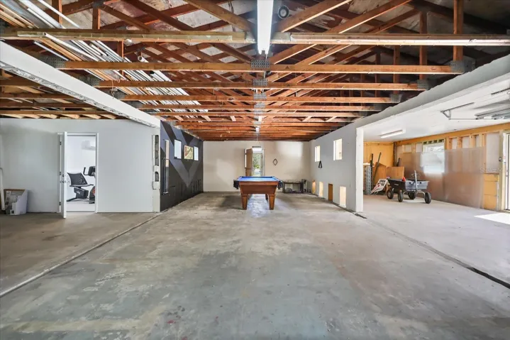 View of Gym - Pool Table - Farm equipment