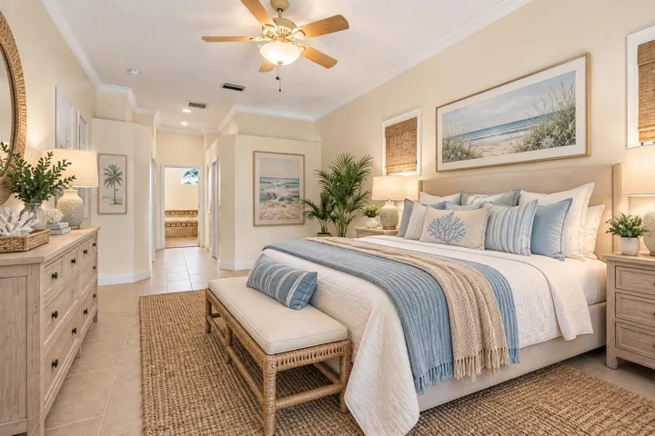 Primary Bedroom - Staged