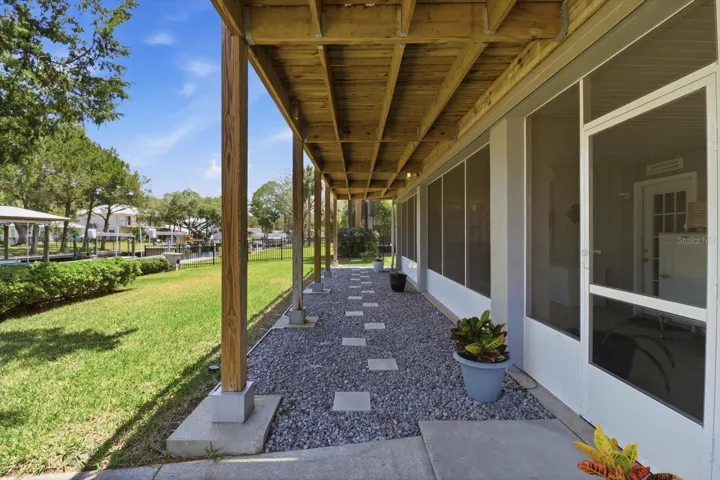 Sitting Area/Walkway Underneath the Upper Level Deck