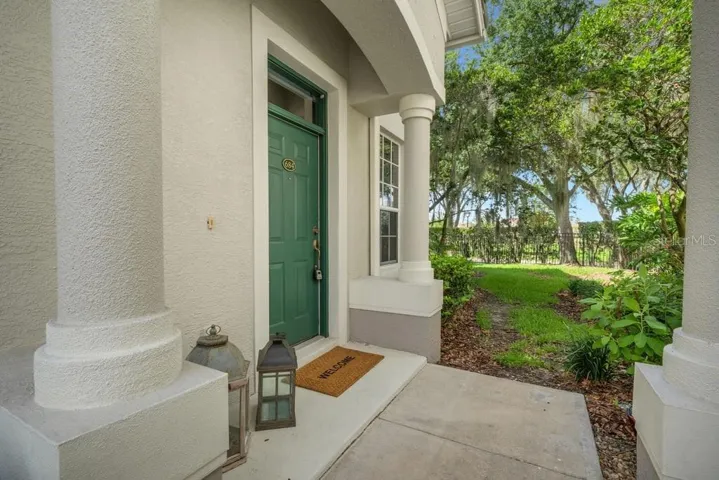 Each condo has a private entrance . . .