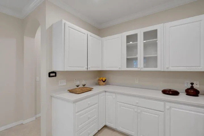 plenty of cabinet and countertop space unlike many similar condos.
