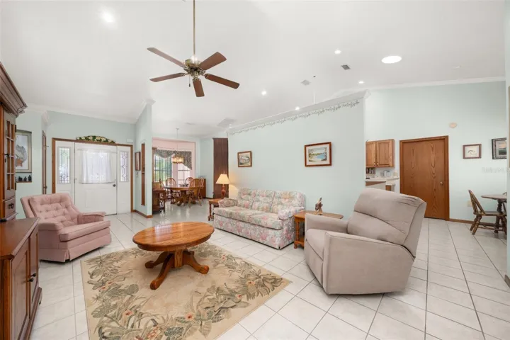 family room/ front door on the left