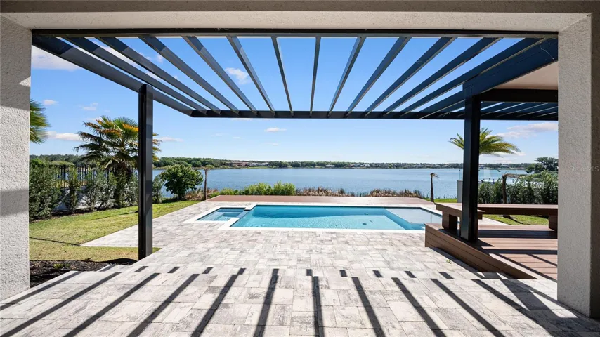expansive entertaining terrace