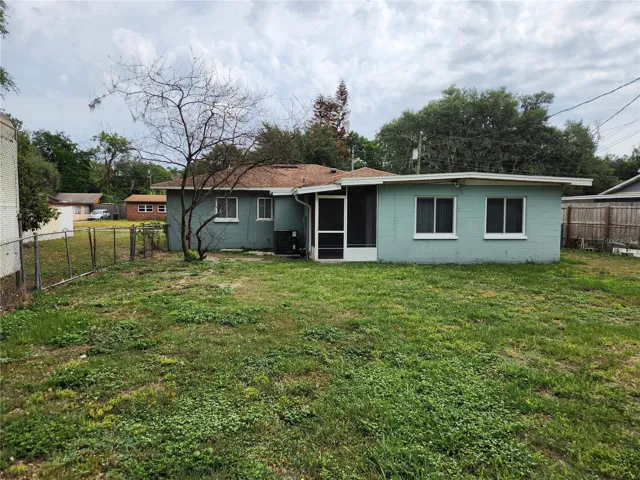 Large back yard