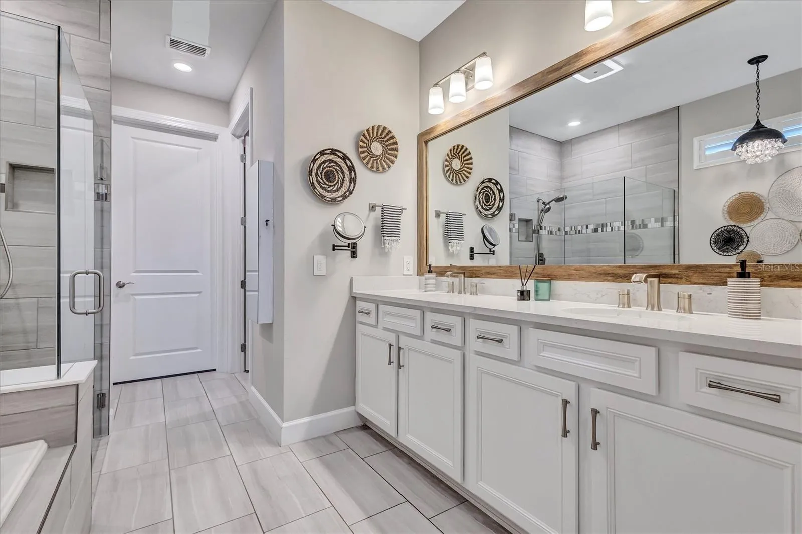 Primary walk-in custom closet