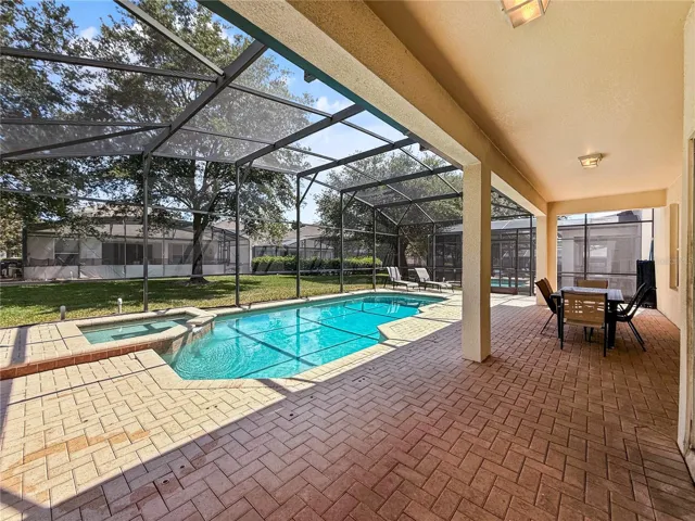 Covered Lanai and Sunny Pool