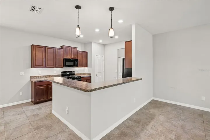 Kitchen with counter space