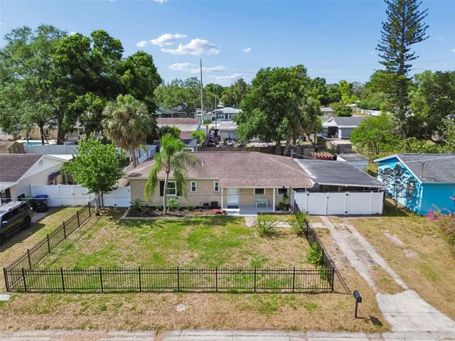 fully fenced in front and back yard