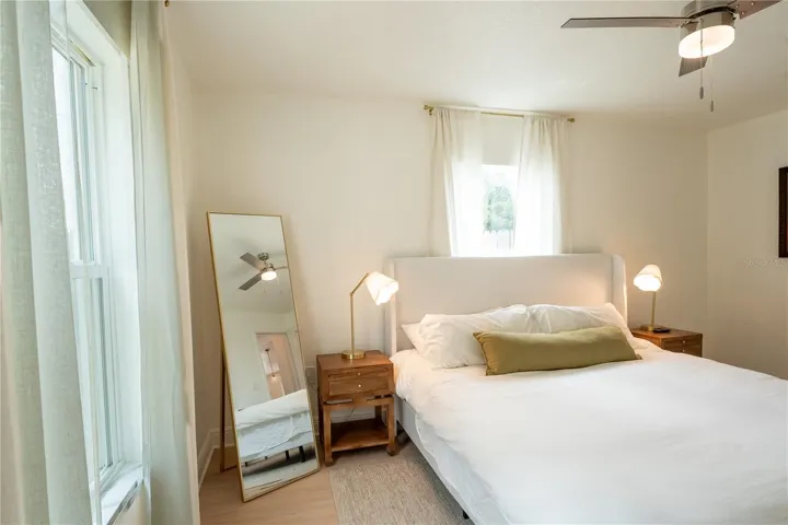 Natural light filled third bedroom
