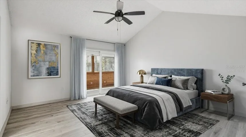 Virtually Staged Primary Bedroom
