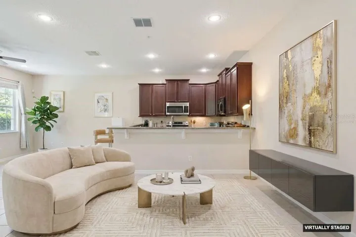 *Virtually Staged* spacious and bright living areas