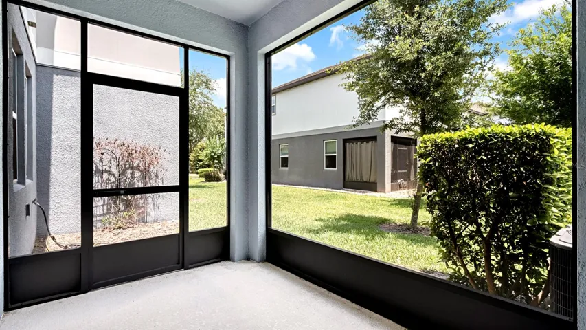 Screened-in patio