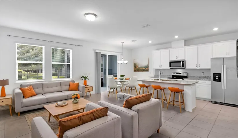 Living room (virtually staged)