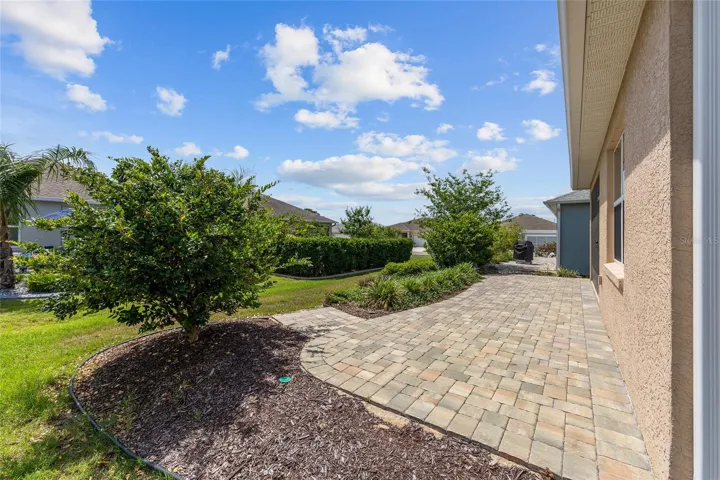 Extended paver patio