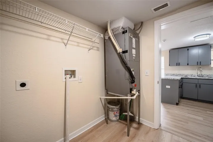 Laundry room and AC handler