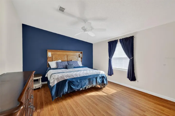 Primary bedroom with new adjustable bed