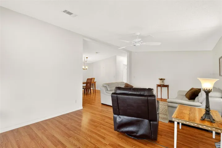Looking from slider into living area