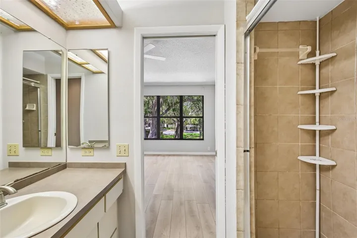 PRIMARY BATHROOM WITH SHOWER