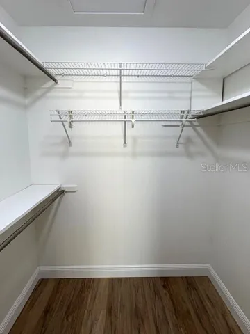 Primary walk in closet, plenty of space here.