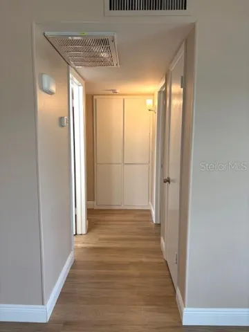 Hallway from living room toward bedrooms.