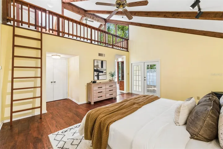 Bedroom with views