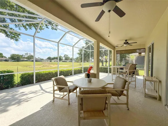 Additional view of lanai and golf course