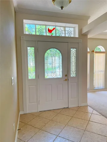 Front door with beveled glass