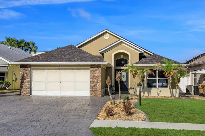 Front of house faces east so pool faces west and the setting sun!  Note the extra parking area on the driveway.