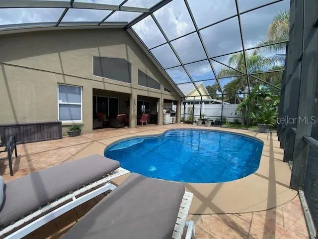Lanai screen - vaulted.