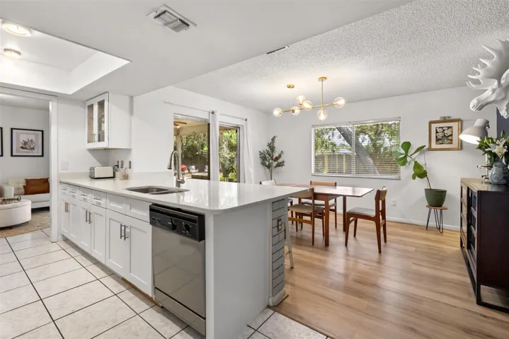 Kitchen overlooking Dining Room