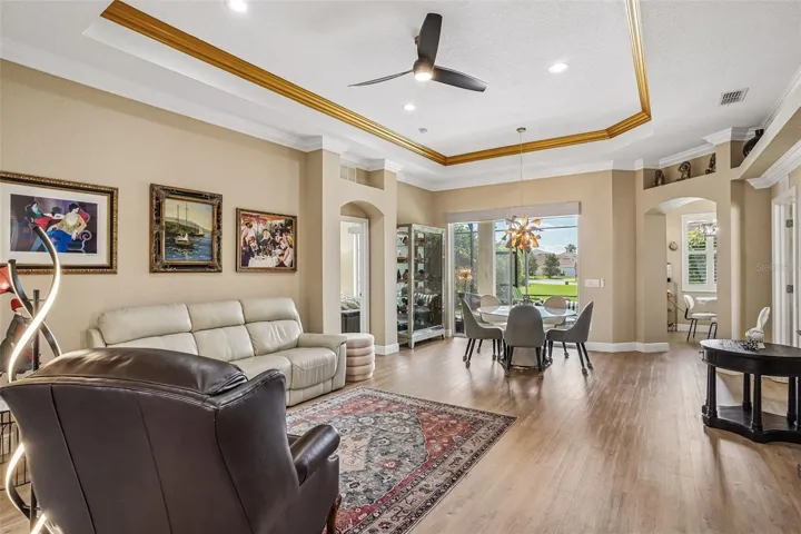 Living Room-Beautiful Crown Molding