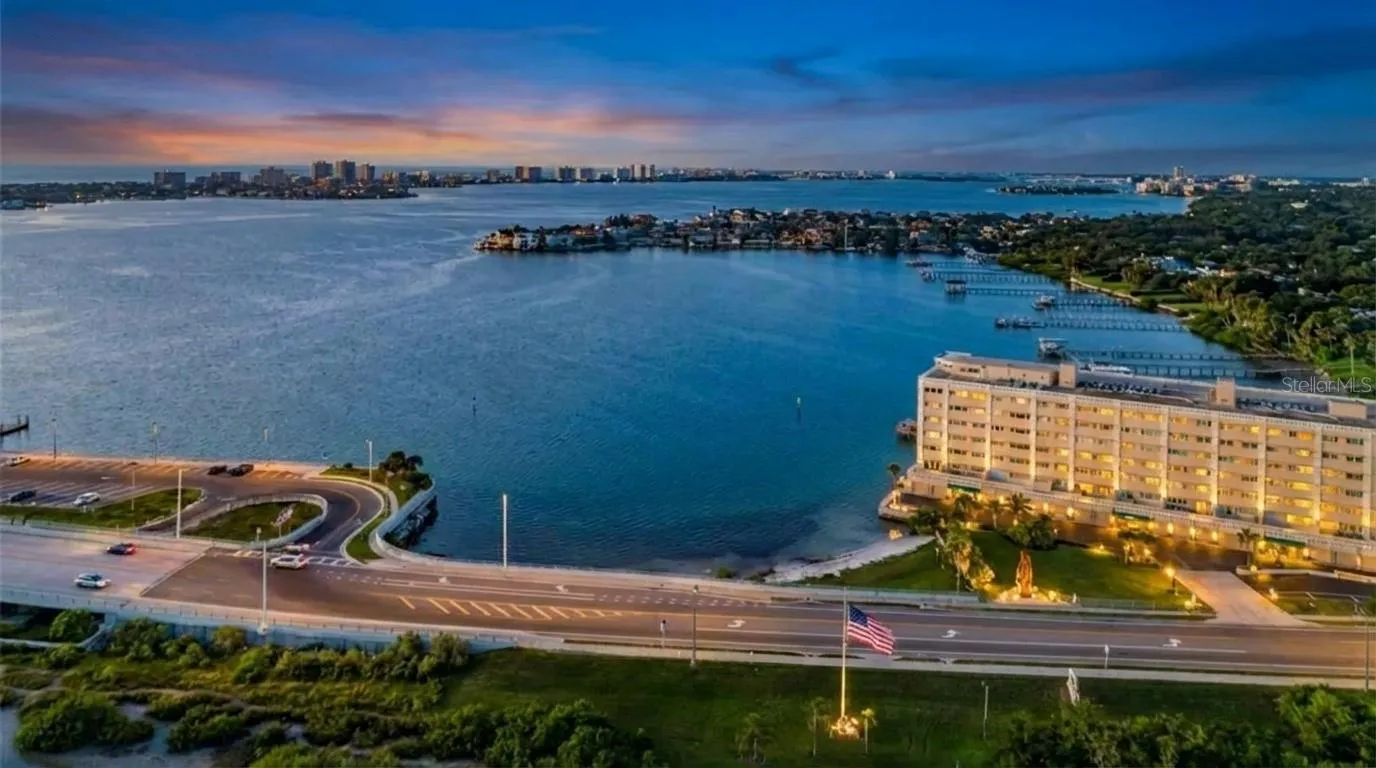 Belleair Marina at sunset